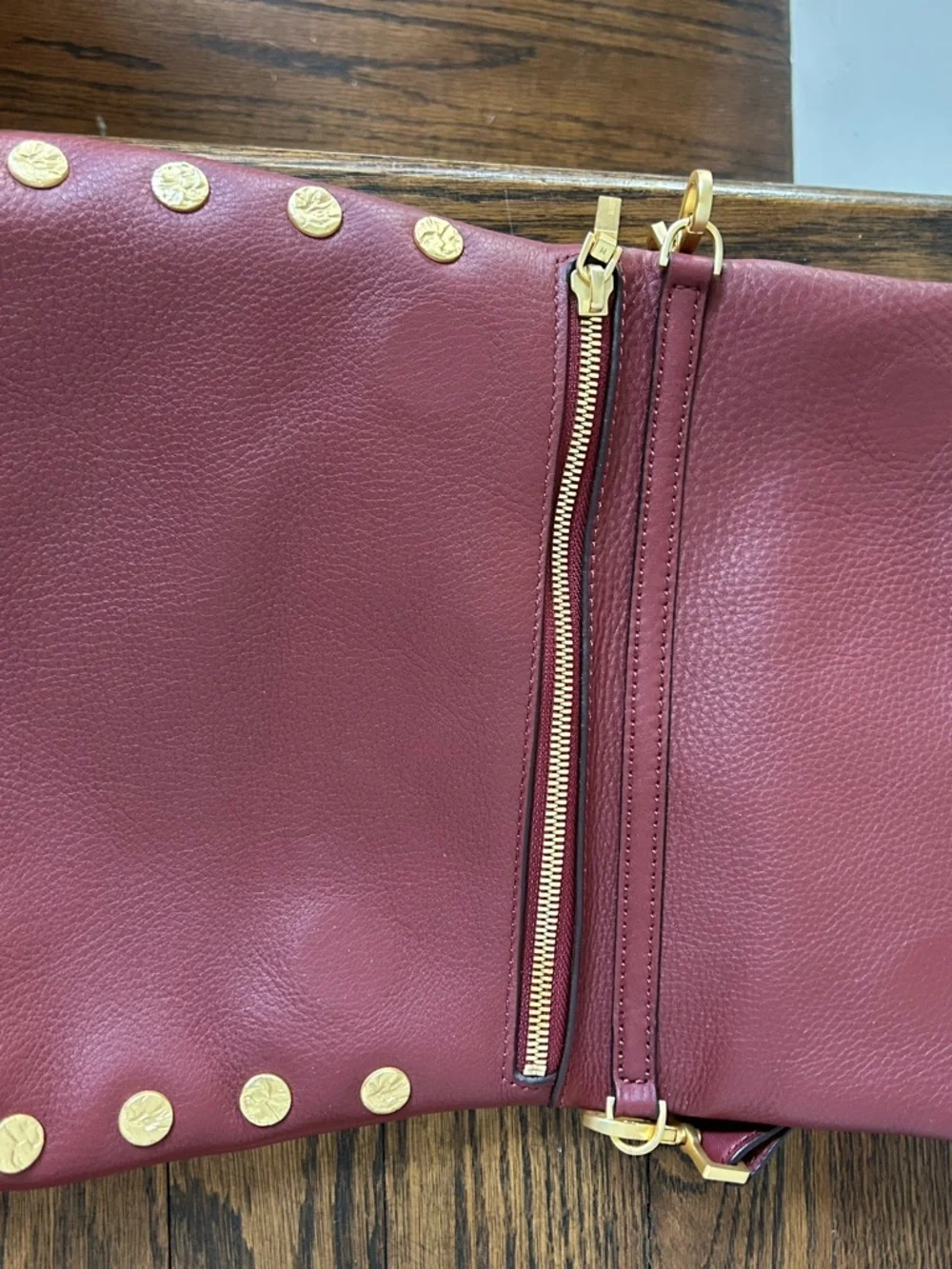 Hammitt VIP Medium Pomodoro Red Leather Crossbody nwot - Picture 7 of 10